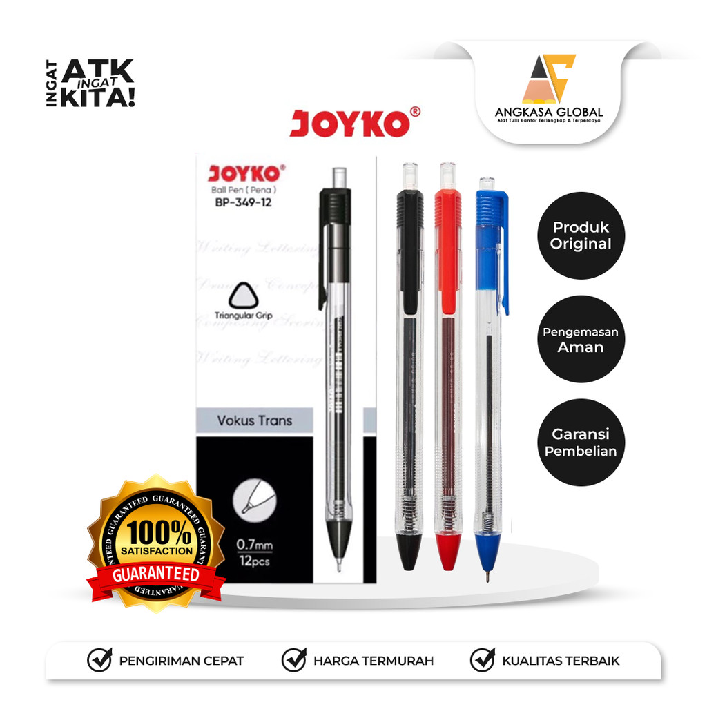 

JOYKO PULPEN BALLPEN BP-349-12 (1LSN/ 12PCS)
