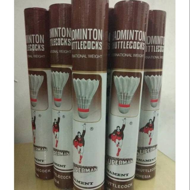 SHUTTLECOCK/ COCK BADMINTON SUPERMAN SUPERMEN COKLAT MIDO ORIGINAL