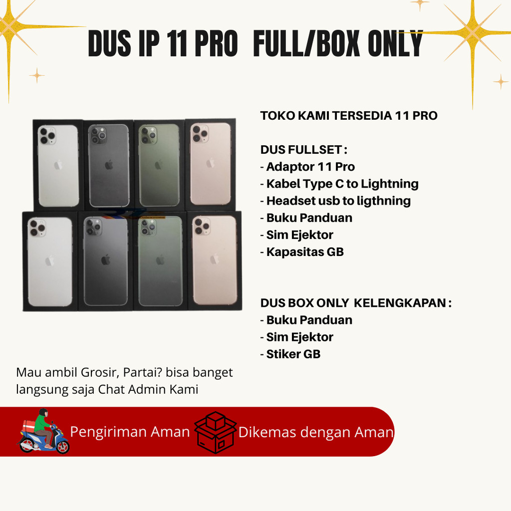 

Dus Box Kotak 11 PRO Fullset/Box Only Telengkap - Grosir Dus89