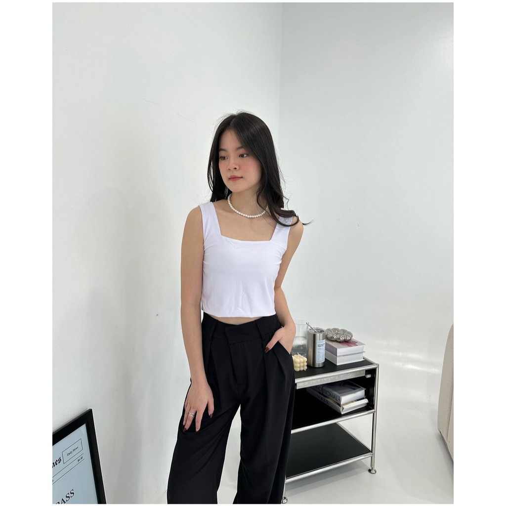 ORLEE - New (BARU) Nancy Tanktop Lebih Panjang | Inner Basic Wanita | Atasan Wanita | Dalaman Blazer