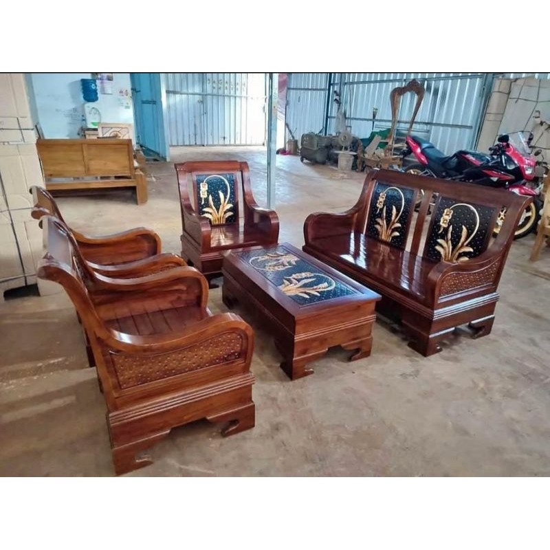 KURSI TAMU JATI MODEL SEMUT,KURSI SUDUT JATI