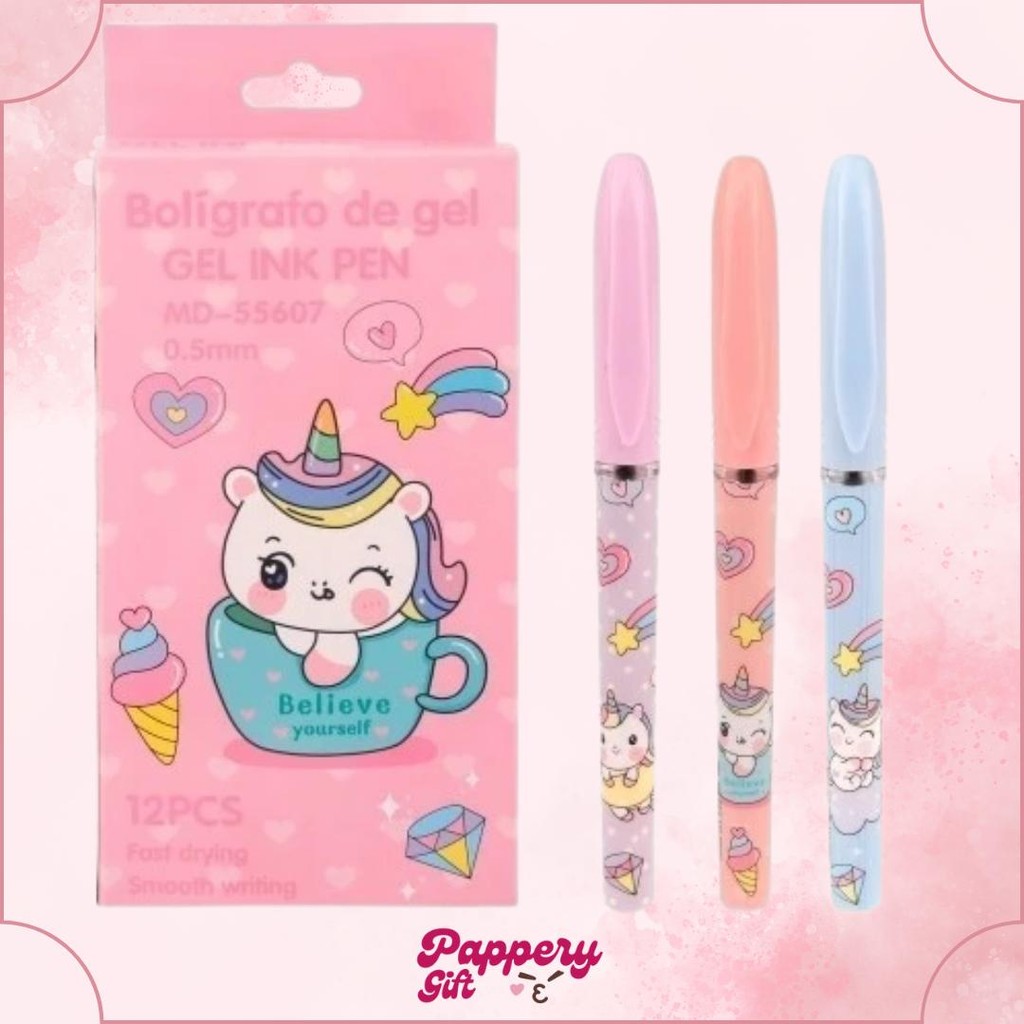 

(1Pcs) Pulpen Pena Gel Motif Sanrio Kuromi Melody Unicorn - SE0396