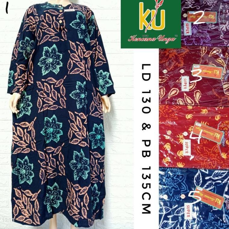 BISA COD - Gamis Jumbo Daster panjang Kencana Ungu murah meriah