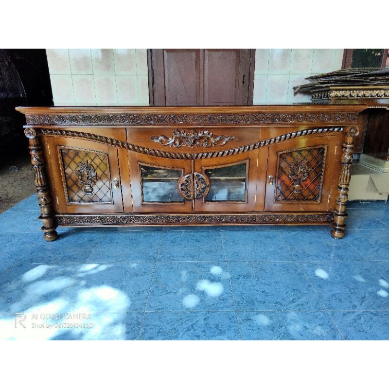 Bufet kayu jati,  bufet tv kayu jati,  bufet davinsi tambang kayu jati,  bufet tambang kayu jati, bu