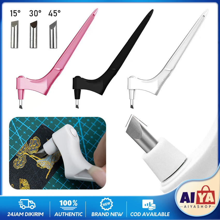 

Craft Rotary Gyro Cutter Pen 360° Paper and Sticker - Pemotong Kertas Stiker Precision Knive Pen Flexible Move Plastic