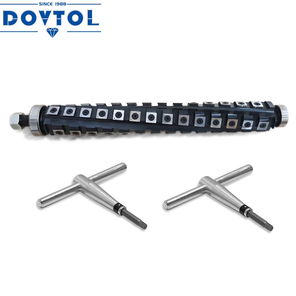 Woodworking tool spiral cutter head and helical cutter head Spiral blade shaft for DW735 Wood Planer