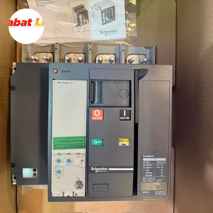 MCCB SCHNEIDER NS1250N 4P 1250A MOTORIZED UVT