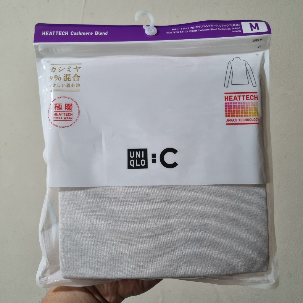HEATTECH CASHMERE EXTRA WARM UNIQLO WANITA Turtle Neck Handcarry Jepang Asli Japan Original HEAT TEC