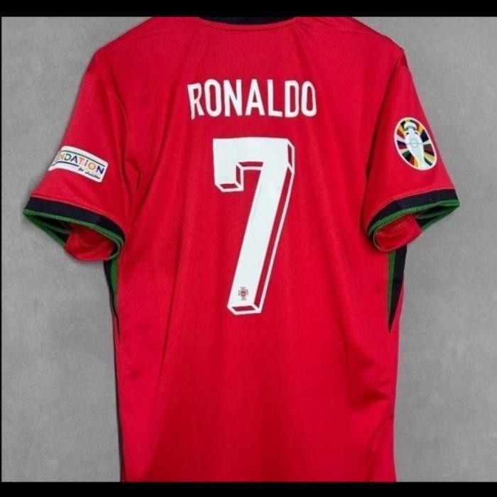 JERSEY BAJU BOLA PORTUGAL HOME EURO 2024 + NAMESET NEW