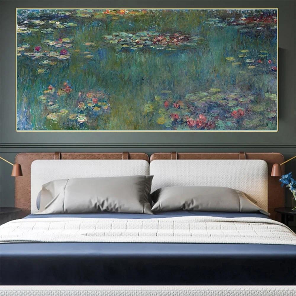 

Citon Claude Monet《Water Lilies》Canvas Oil Painting World Famous Artwork Picture Wall Decor Modern Home Living room Decoration