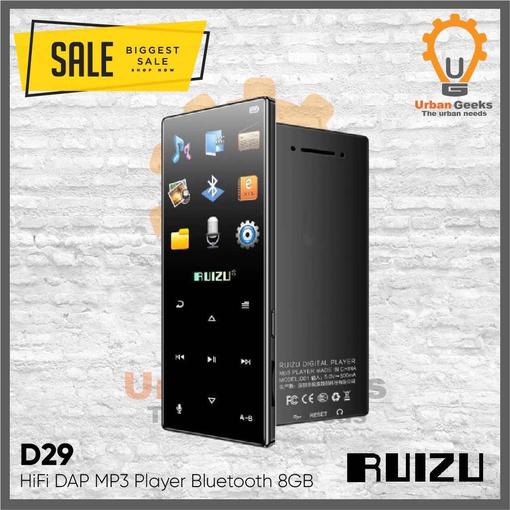 Ruizu D29 Bluetooth Speaker DAP MP3 MP4 Player terlaris