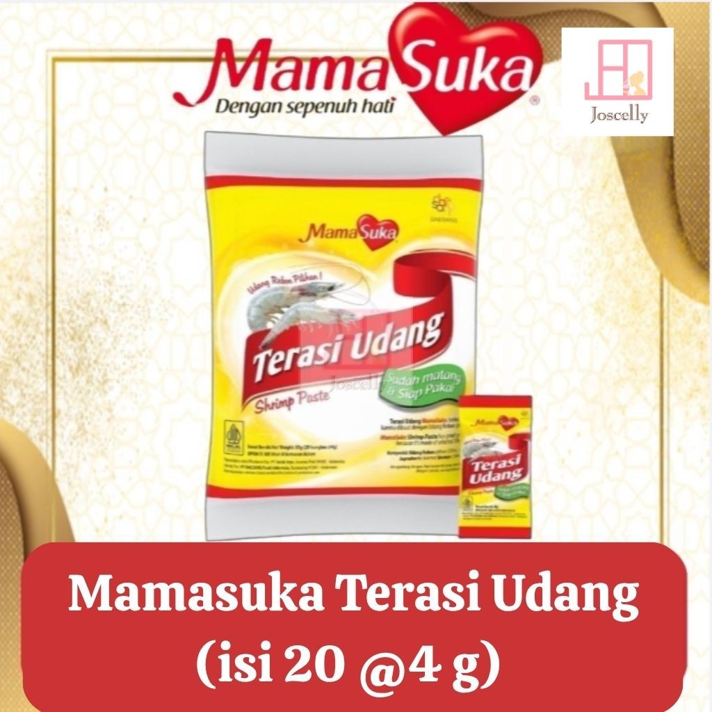 

JOSCELLY.ID MAMASUKA Terasi Udang Siap Pakai / Instan (Isi 20 Sachet)