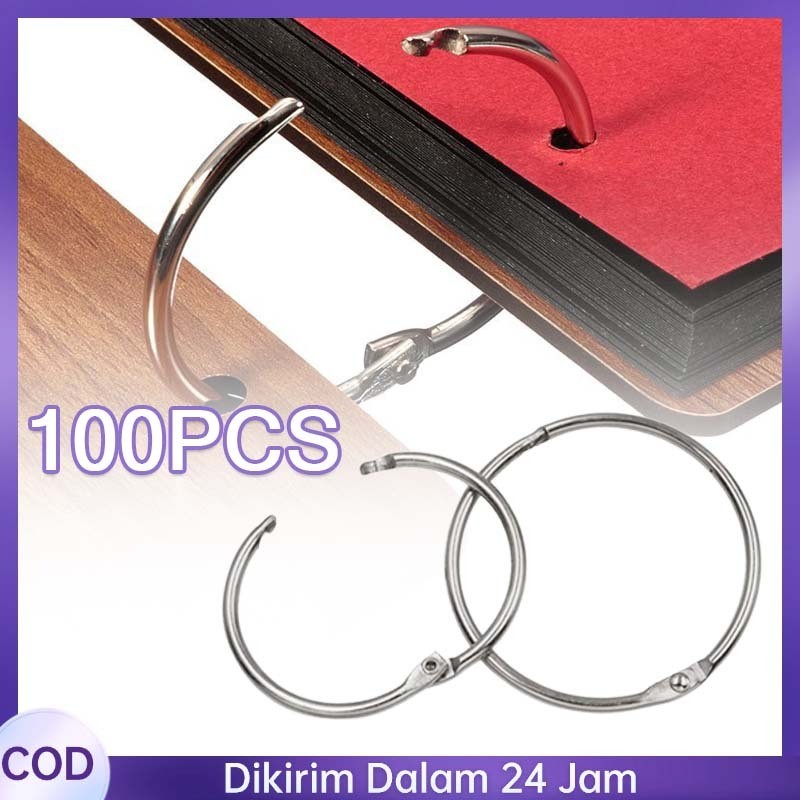 

1pack Binder Ring Dengan Sampel Buku Ring Ring Binder Ring Binder Buka Tutup 25-30/30-35mm Tidak Mudah Kendor Ring Buka