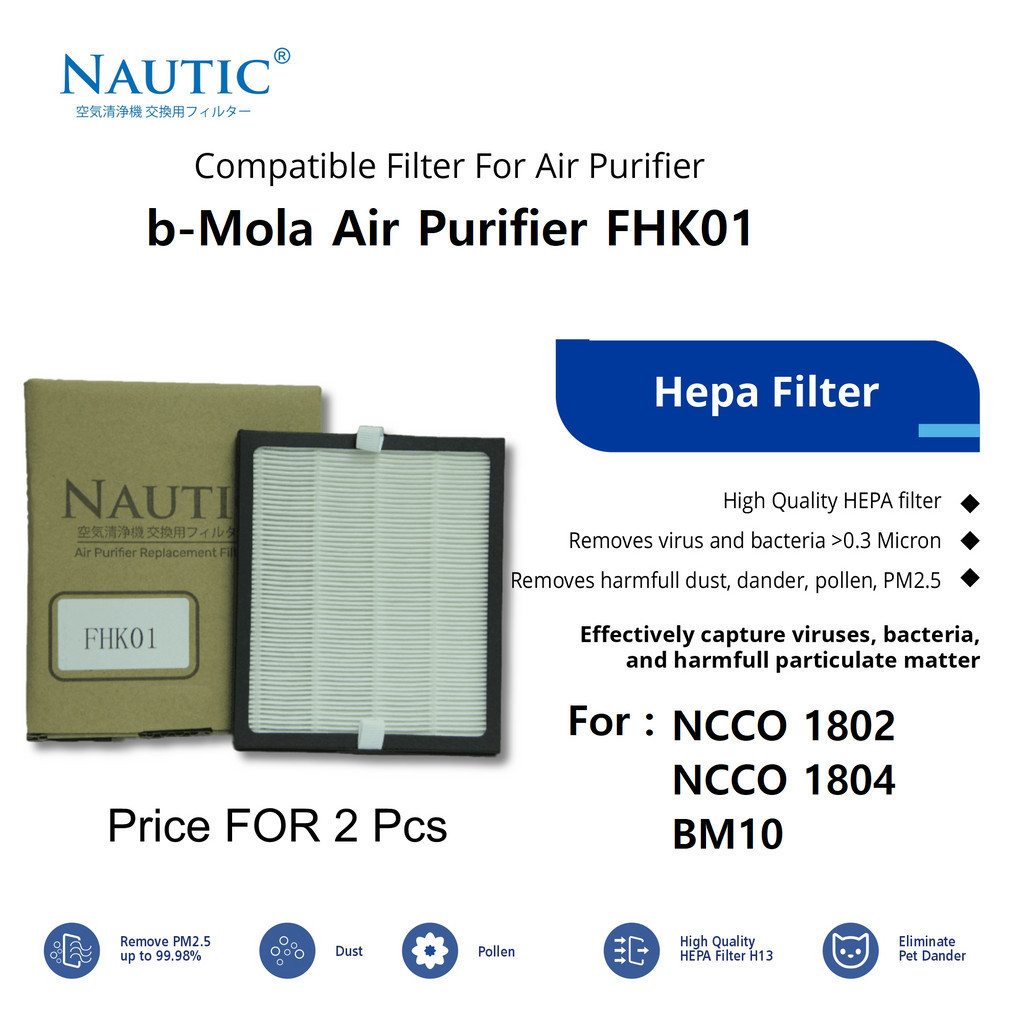 HEPA Filter bMOLA GO (1804)/bMOLA ME (BM10) / NCCO 1804 NCOO 1802 BM10CO