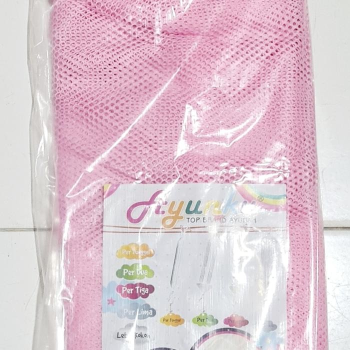 OZZ 1 Pcs Kain Ayun Jaring + kelambu Ayunan Baby AYUNKU Murah Tanpa PER. - Pink