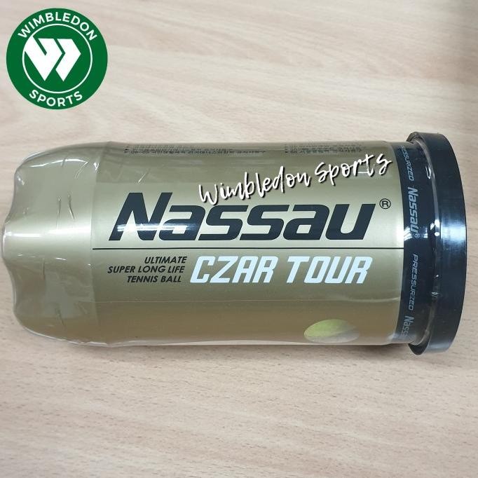 NEW Bola Tenis NASSAU CZAR TOUR Super Long Life Ball isi 2 CO