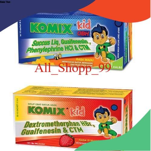 Best Seller Komix Kidz OBH - 1 Box 10 Sachet 1 Pack isi 3 box