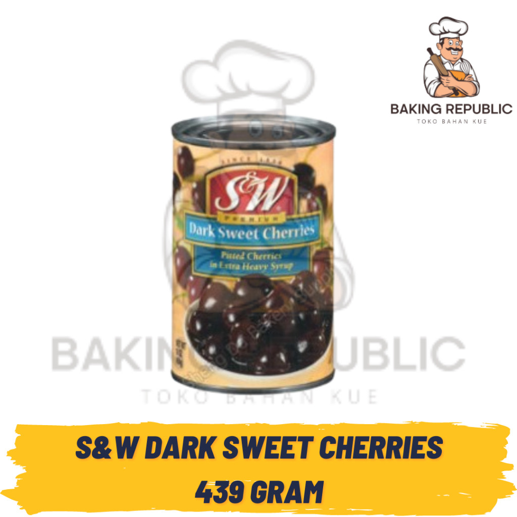 

S&W DARK CHERRY | 439 GRAM | S&W BUAH CERI HITAM DALAM KALENG | DARK CHERRY