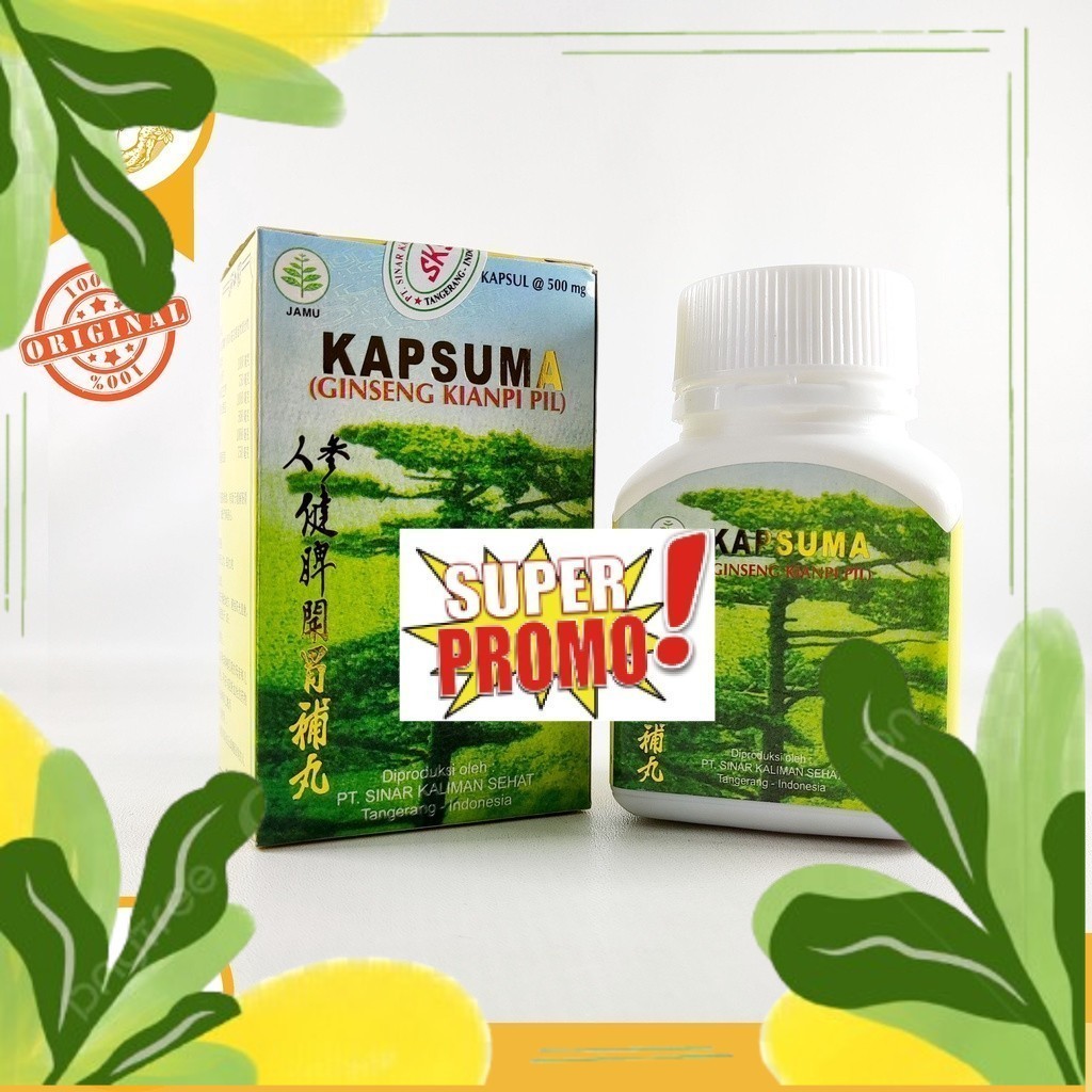 

BEBAS ONGKIR~ASLI ORIGINAL!!!! KAPSUMA / GINSENG KIANPI PIL / OBAT NAFSU MAKAN apotektutop~