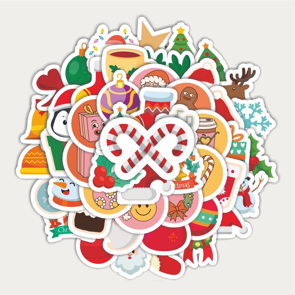 

Sticker Pack Sticker Natal | Sticker TUMBLR | Stiker LAPTOP KOPER HELM