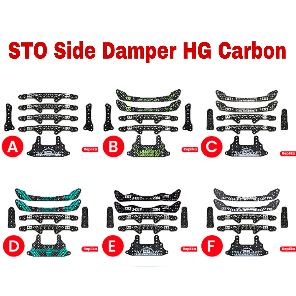 Rep Tamiya STO Side Damper HG Carbon Set