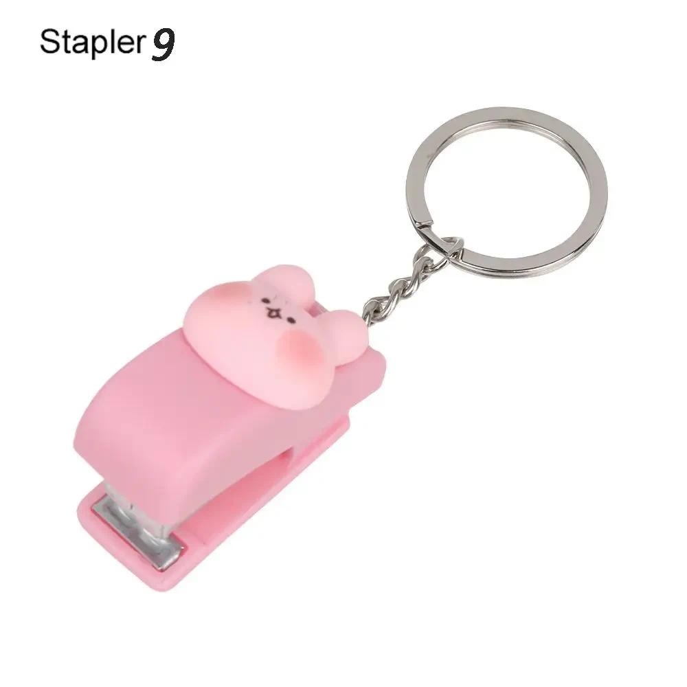 

1PC Cartoon Cute Mini Stapler Portable No.10 Staples Binding Tools Stationery Office School File Organizer Supplies Push Clip