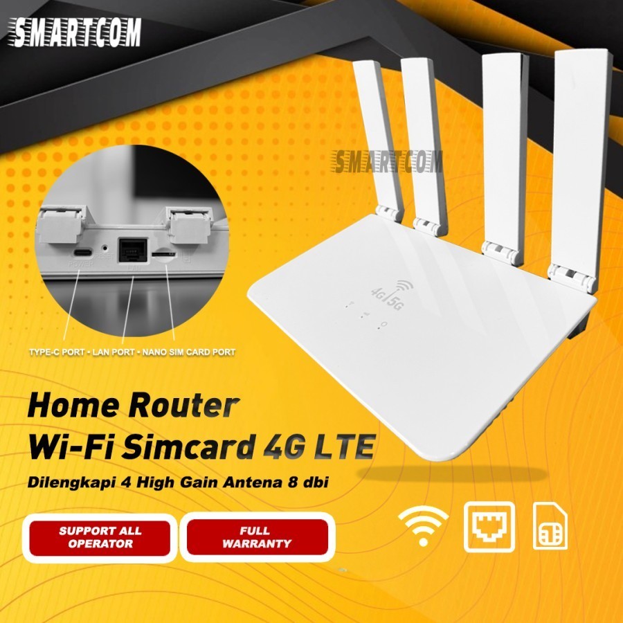 SMARTCOM Wifi Wireless Router 4G LTE CPE LX600 150Mbps support SIM CARD Modem Wifi HotspotCO