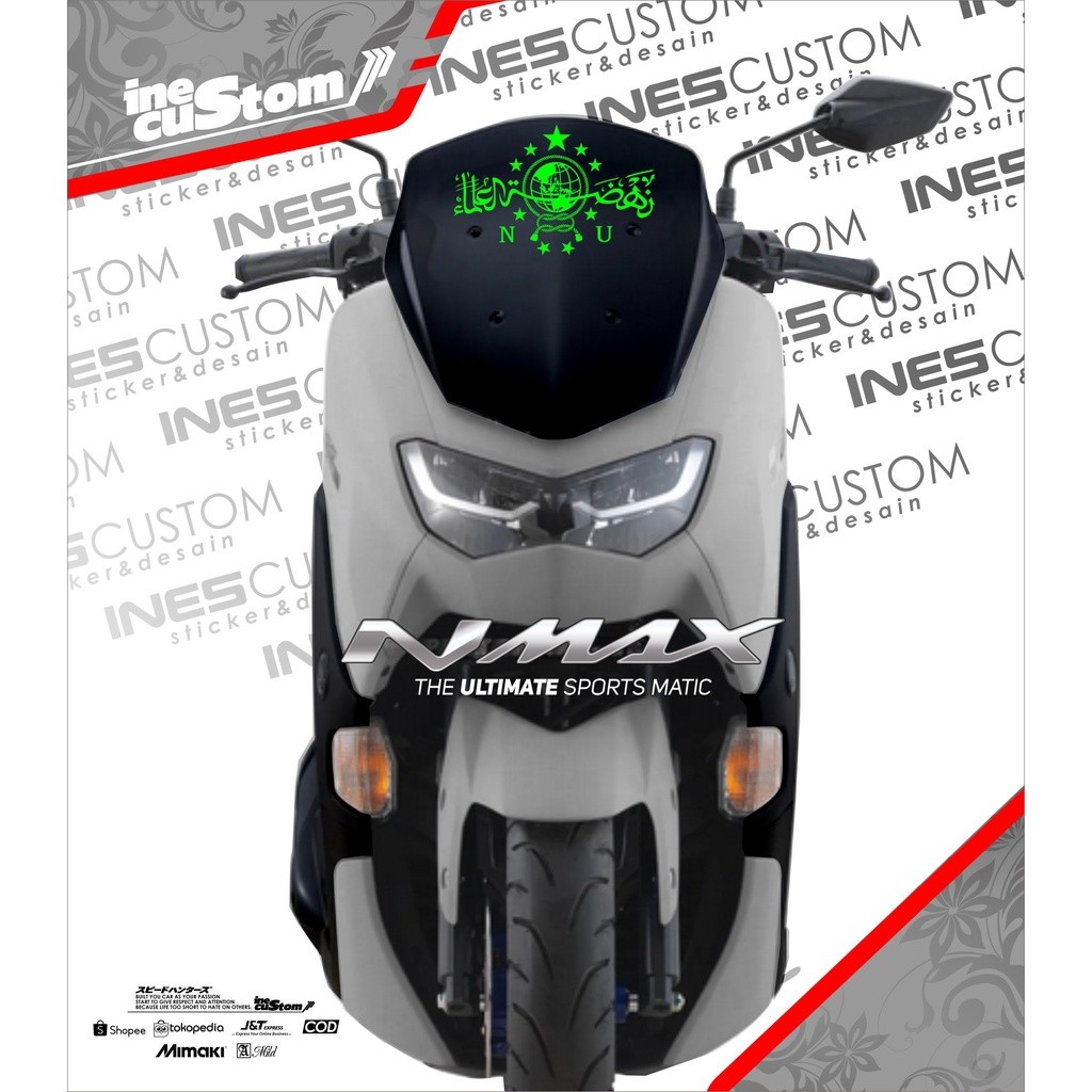 STIKER VISOR NMAX stiker visor NU LOGO NU