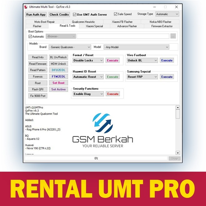 Rental UMT Pro Dongle | Sewa UMT Pro Tool | GSM BERKAH