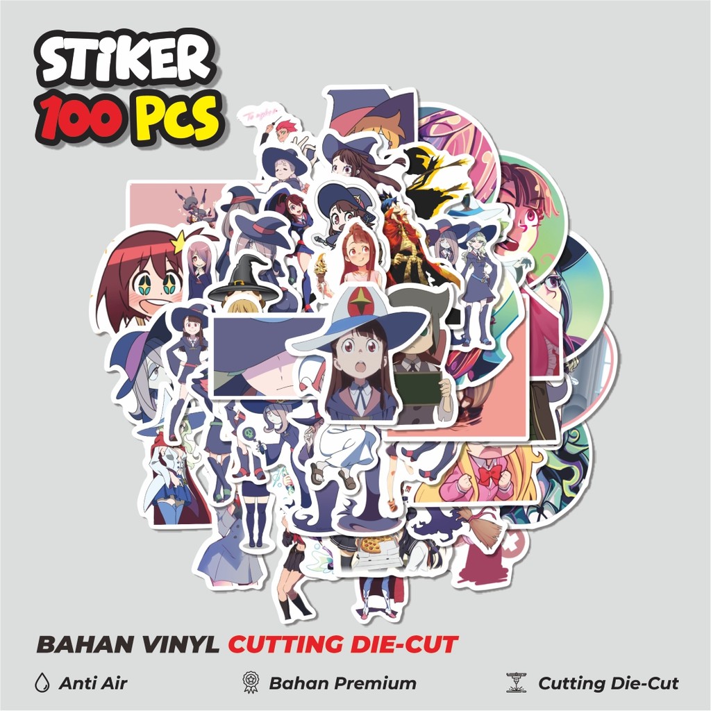 

Terbaru! 50 pcs Sticker Little Witch Academia (Ritoru Witchi Akademia) Sticker Dekorasi Lucu Kreatif untuk Notebook, Skateboard, HP