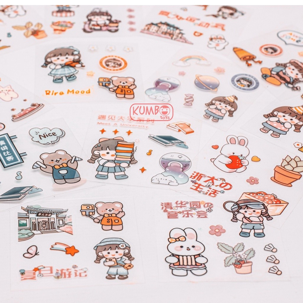 

JAMIN MURAH !!!Sticker MOMO Transparant 20 Lembar Kartun Unik Bening Anti Air(BISA LANGSUNG ORDER)