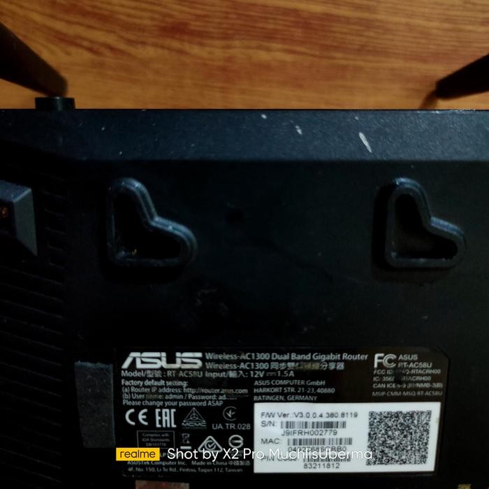 ASUS RT-AC58U AC1300 Dual-Band Wi-Fi Router with MU-MIMONew