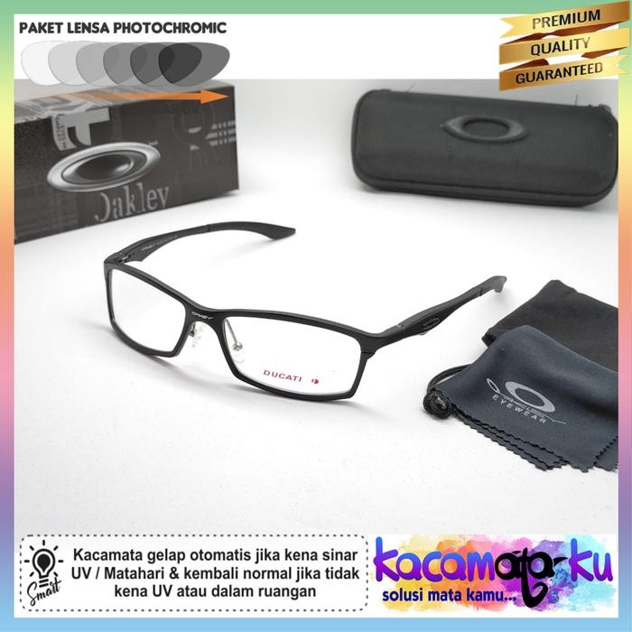 Kacamata Minus Pria Sporty Bracket Ducati Alloy Photocromic/Supersin - Frame Saja