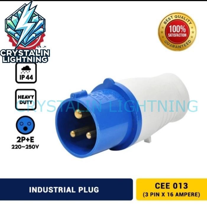 Stop Kontak Industrial 1phase Socket Plug 3Pin 16A male