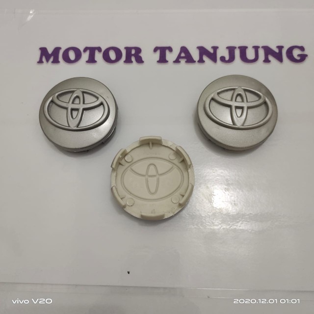 dop roda atau tutup velg as avanza silver Wheeldop Toyota