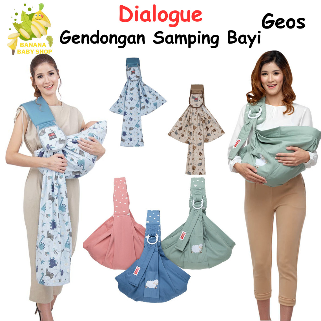 Dialogue Gendongan Samping Bayi Geos Sheep Dino Fun Series - Gendongan Bayi dan Anak
