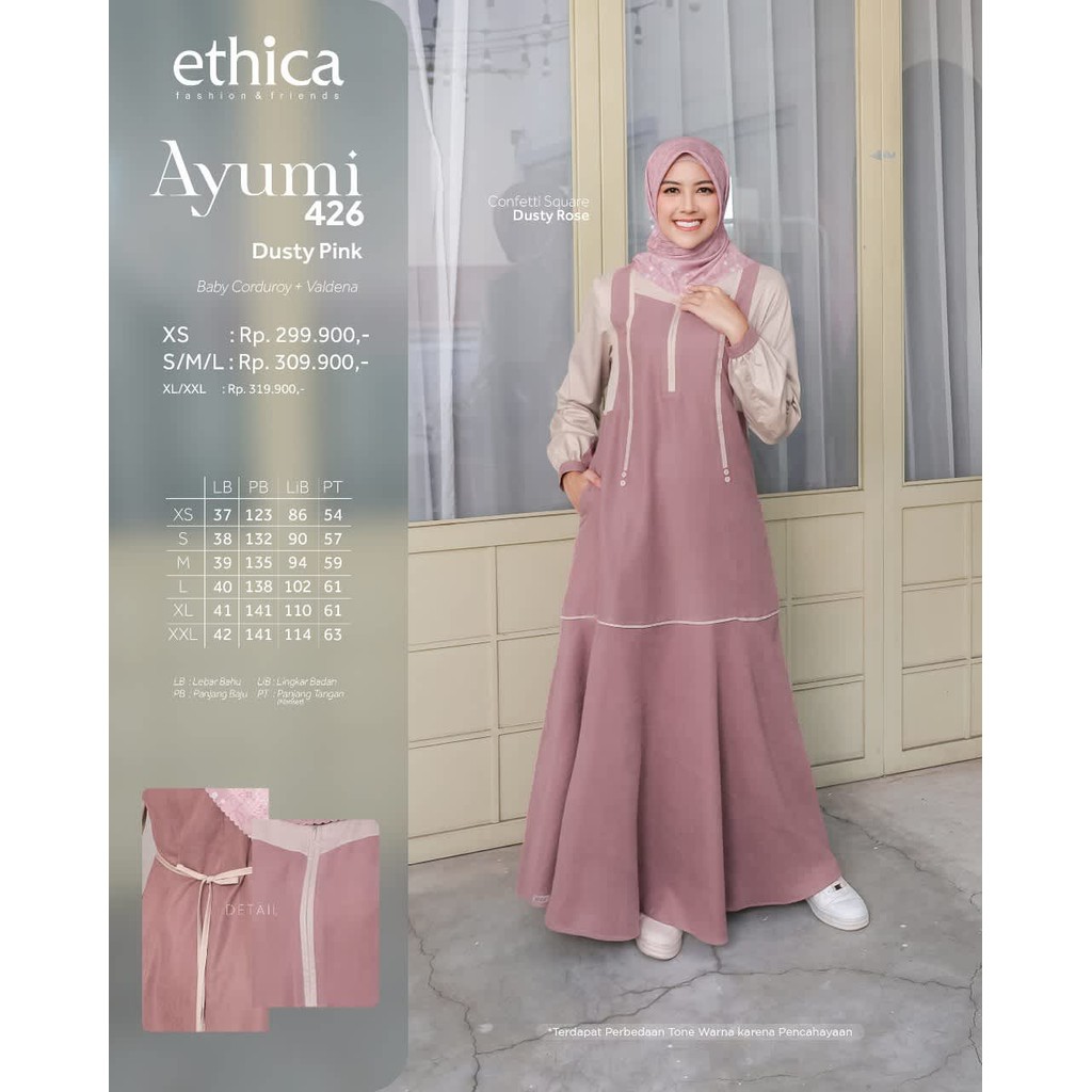 ETHICA GAMIS DEWASA  AYUMI 426 D.PINK