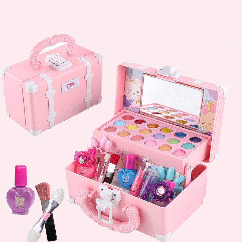 DANGLAPOSHOP  Mainan Make up Anak  Mainan kosmetik anak Mainan Tas Koper Kecantikan Anak 1 set