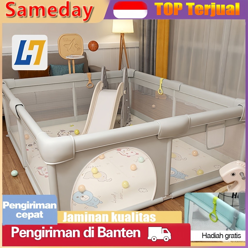 *COD*Pagar Bayi Bermain Mandi Bola Anak Pembatas Kasur Pagar Bayi Pagar Mainan Anak Playground Anak