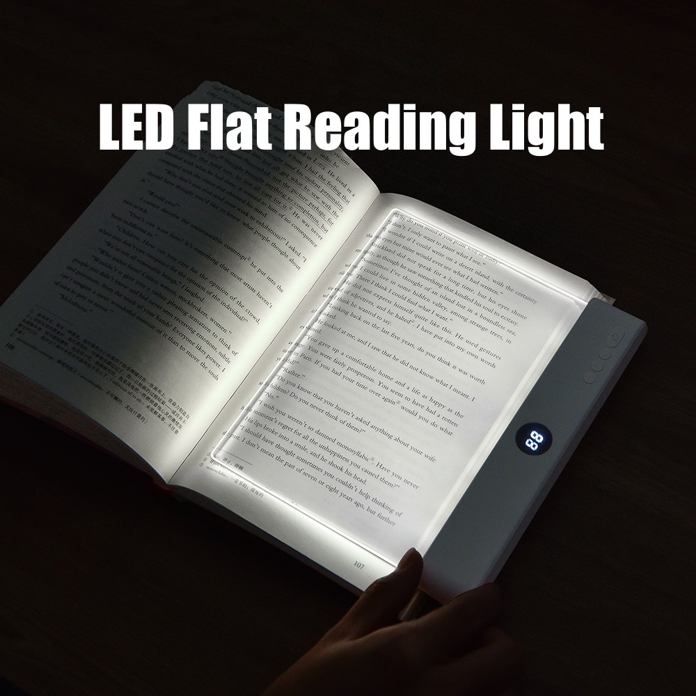 LED Flat Panel Night Vision Reading Light Eye Protection Reading Light Usb Charging Student Night Re