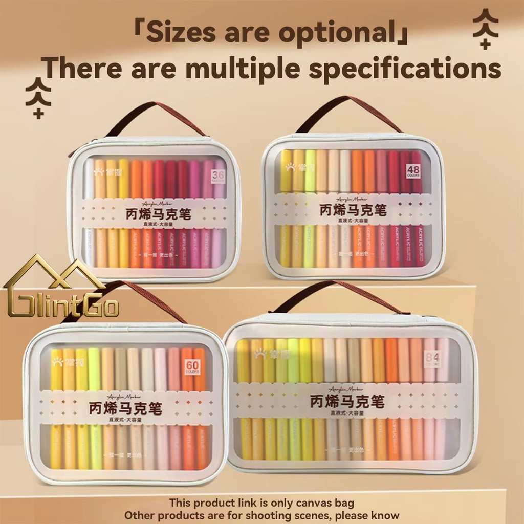 

Spidol Warna Spidol Set 40/60/80 DIY Art Supplies Brush Tip Double Tips Spidol Permanent Untuk Art