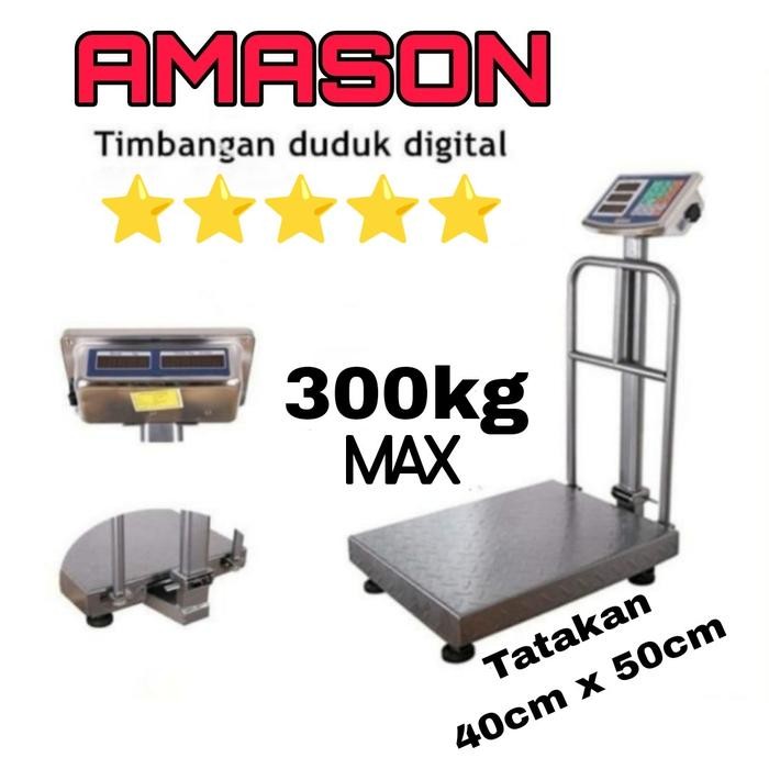 Timbangan duduk digital kapasitas 300KG/ elektrik platform scale - Timbangan 300KG