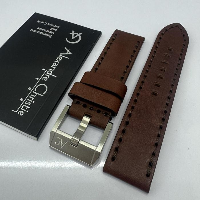 Strap / Tali Kulit 24mm Original Alexandre Christie AC9205 AC6564 AC6410 AC6280 AC6593 AC6583 AC6565