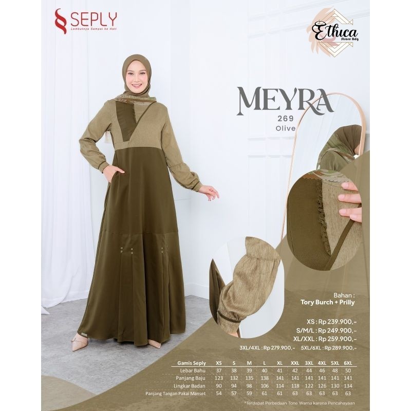 Seply Gamis Meyra 269/Gamis Seply Meyra Terbaru