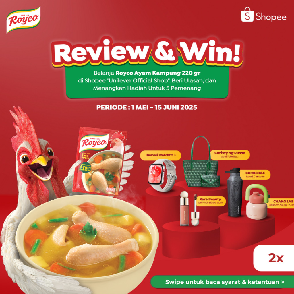 

Royco BUMBU KALDU Penyedap Makanan Penyedap Rasa Ayam Beryodium 220G x2