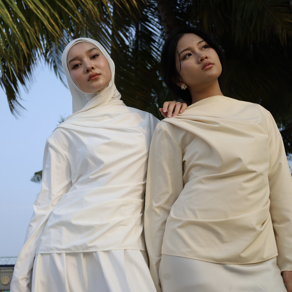 Lume Drape Top by Pastelly Outfit