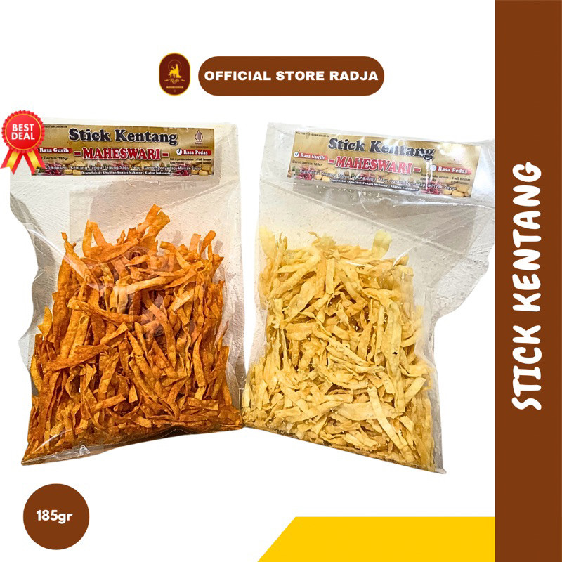 

[185 Gr] Stick Kentang Renyah Maheswari Pedas Gurih - Oleh Oleh Khas Jogja