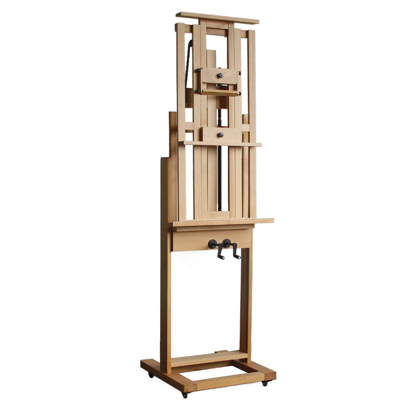 

Beechwood Double-handed Swinging Easel Flat Stand Dual-purpose Floor Stand Type Master Solid Wood Telescopic Easel