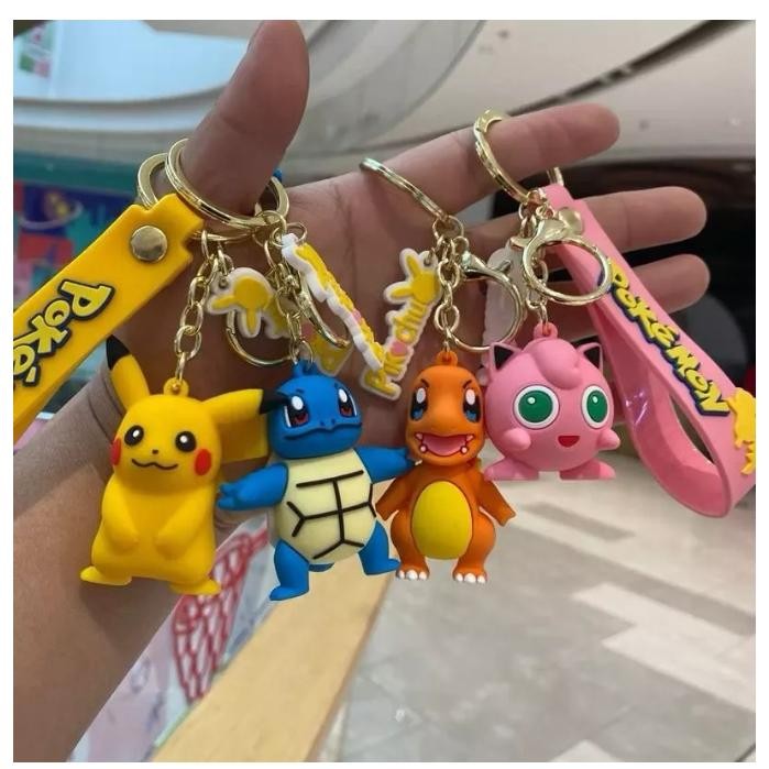 {READY STOK BISA COD} - KC01 - Gantungan kunci Pikachu fashion animasi jepang / Souvenir Keychain ka