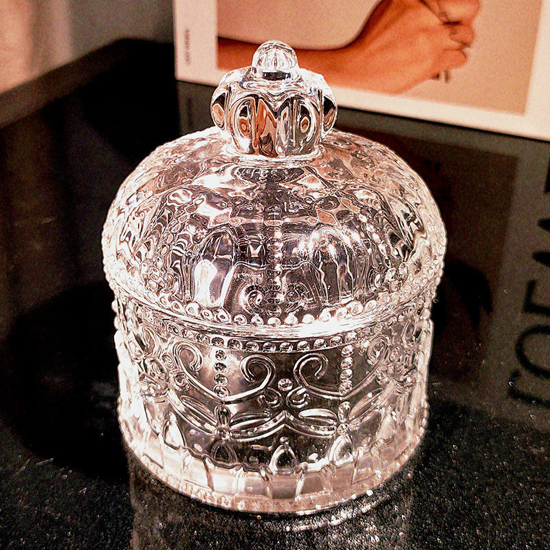 New Toples Kaca Kristal Set Mewah Kristal Besar Toples Kaca Jumbo Mewah Kristal Besar